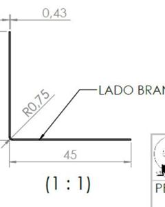 FINISHING PROFILE 0,43x84x1950